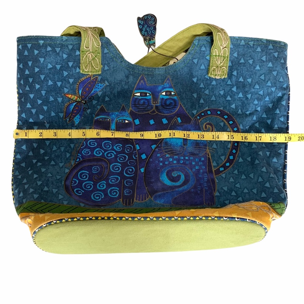 Laurel Burch Zippered Tote Cat Pattern - image 3